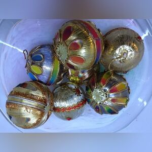 Colorful Decorative Ornaments Set vintage